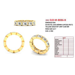 4.95 CT Emerald-Cut Diamond Full Eternity Ring
