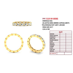 1.80 CT Emerald-Cut Diamond Full Eternity Ring