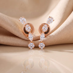 0.42 CT Multi Shape Climber Earrings