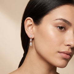 2.54 Marquise Pear Trio Drop Earrings