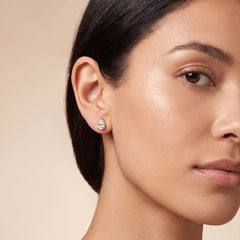 1.19 CT Pear Solitaire Stud Earrings