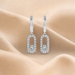 0.25 CT Round Diamonds Drop Earrings