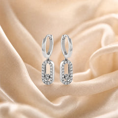 0.25 CT Round Diamonds Drop Earrings