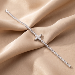 4.94 CT Marquise & Round Diamond Tennis Bracelet