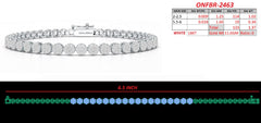 1.37 CT Diamond Cluster Tennis Bracelet