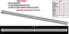14.50 CT Oval Diamond Double Row Tennis Bracelet