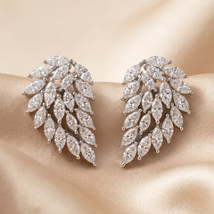 2.64 CT Marquise Diamond Wing Earrings
