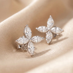 1.60 CT Marquise Diamond Floral Studs