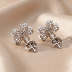 2.54 CT Pear Diamond Stud Earrings