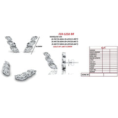 2.80 CT Marquise Diamond Climber Earrings