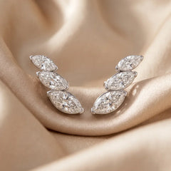 2.80 CT Marquise Diamond Climber Earrings