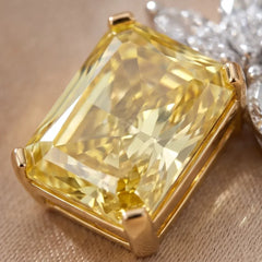 4.33 CT Radiant & Marquise-Cut Two-Tone Bloom Earrings