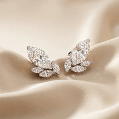 2.58 CT Marquise-Cut Diamond Butterfly Earrings