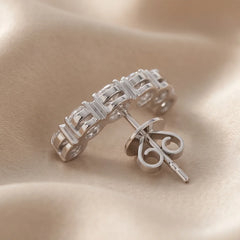 0.78 CT Multi Shape Diamond Climber Earrings