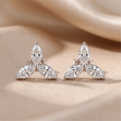 1.08 CT Marquise Trio Stud Earrings