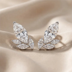 2.58 CT Marquise-Cut Diamond Butterfly Earrings