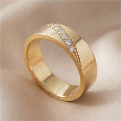 0.15 CT Diagonal Diamond Accent Men's Wedding Band