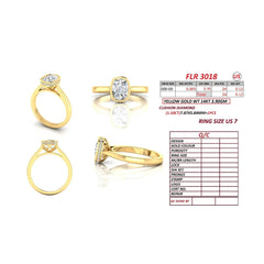 1.62 CT Cushion Diamond Hidden Halo Ring