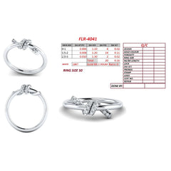 0.16 CT Diamond Knot Ring