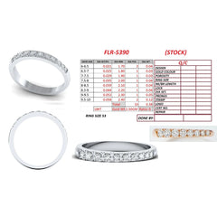 0.38 CT Round Diamond Graduated Band Ring