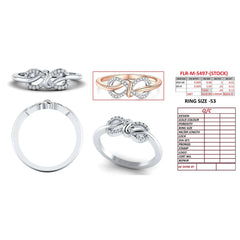 0.12 CT Diamond Infinity Knot Ring