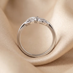 0.12 CT Diamond Infinity Knot Ring