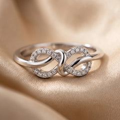 0.12 CT Diamond Infinity Knot Ring
