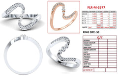0.20 CT Diamond Wave Bypass Ring