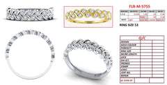 0.36 CT Diamond Braided Band Ring