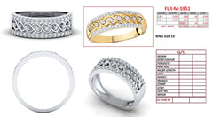 0.44 CT Diamond Infinity Weave Band Ring