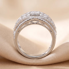 2.03 CT Diamond Wide Criss Cross Ring