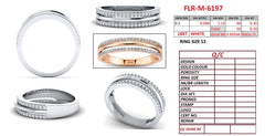 0.30 CT Diamond Double Row Band Ring