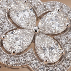 0.6 CT Round-Cut Clover Ring