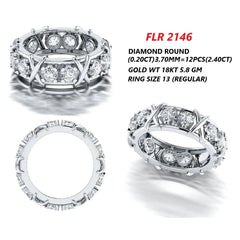 2.4 CT Round Eternity Band Ring