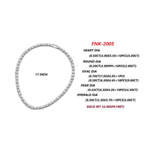 25.3 CT Multi Shape Diamond Necklace