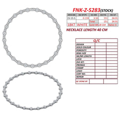 24.01 CT Diamond Clover Station Necklace