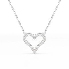 0.78 CT Round Cut Lab Diamond Chain Pendant