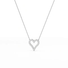 0.78 CT Round Cut Lab Diamond Chain Pendant