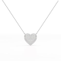 1.67 CT RoundCut Lab Diamond Chain Pendant