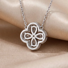 1.17 CT Pear-Cut Clover Pendant