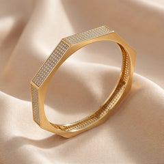 3.07 CT Diamond Pavé Octagonal Bangle