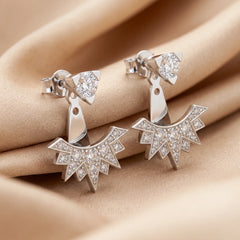 1.14 CT Round Diamond Drop Earrings