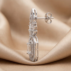 4.58 CT Multi-Shape Diamond Drop Earrings