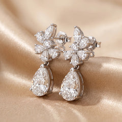 7.27 CT Multi-Shape Diamond Drop Earrings