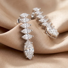 3.15 CT Marquise Diamond Drop Earrings