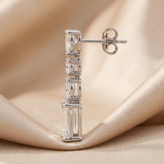 2.80 CT Multi-Shape Diamond Drop Earrings