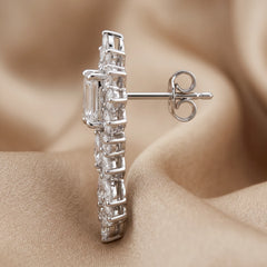 4.04 CT Multi Shape Diamond Drop Earrings
