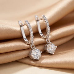 2.24 CT Round Diamond Drop Earrings (Copy)