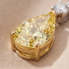 6.02 CT Pear & Marquise-Cut Two-Tone Earrings