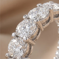 5.20 CT Oval Diamond Hoop Earrings